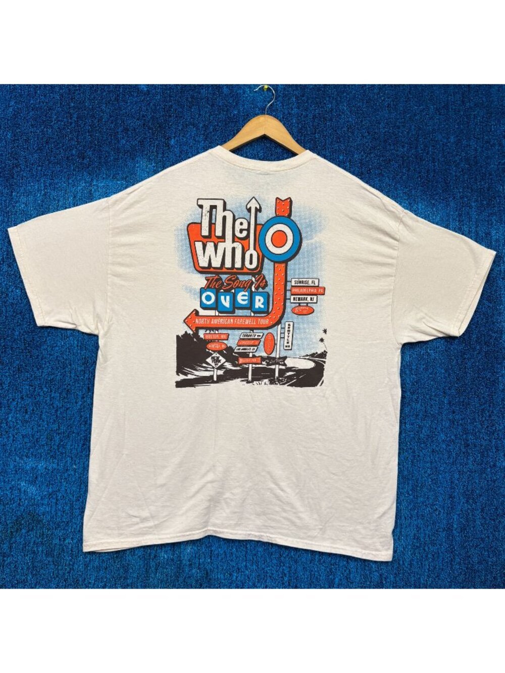 The Who The Song is Over NA Farewell Tour Rock Band Tee XXL